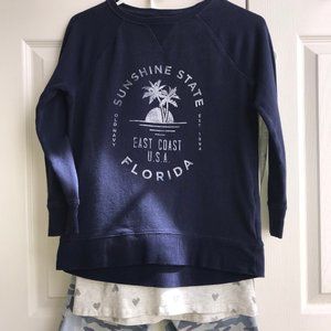 Old Navy FL Printed Sweatshirt Size L 10-12
